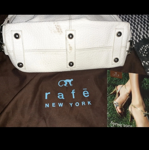 RAFE NYC DESIGNER LEATHER PEBBLED BOSTON BAG WITH DUST BAG ETC - Picture 4 of 6